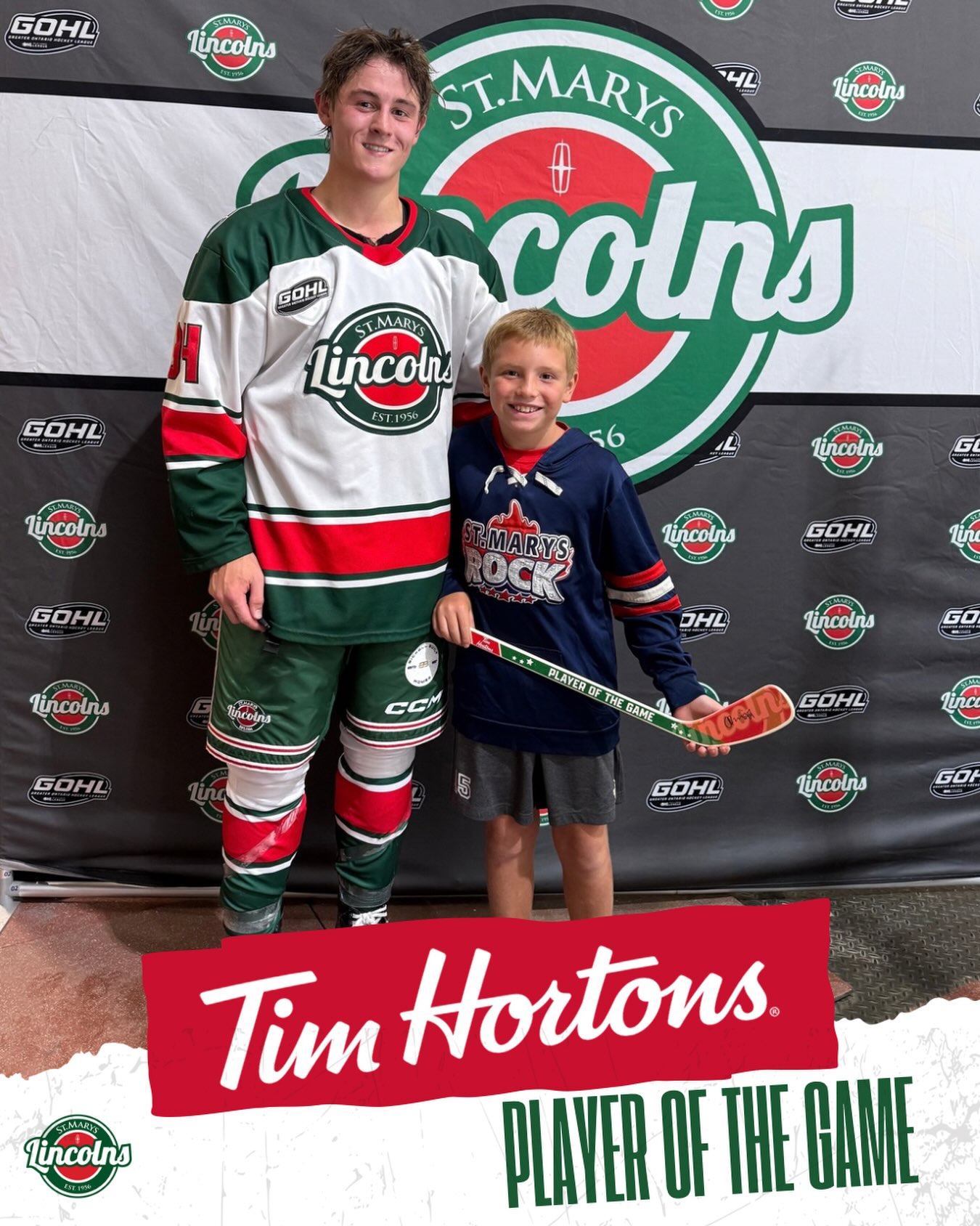 Congratulations to Owen Bruining, last night’s Tim Hortons Player of the Game! 🟢⚪️

Bruining found the back of the net twice in tonight’s win, helping lead the Lincs to victory.