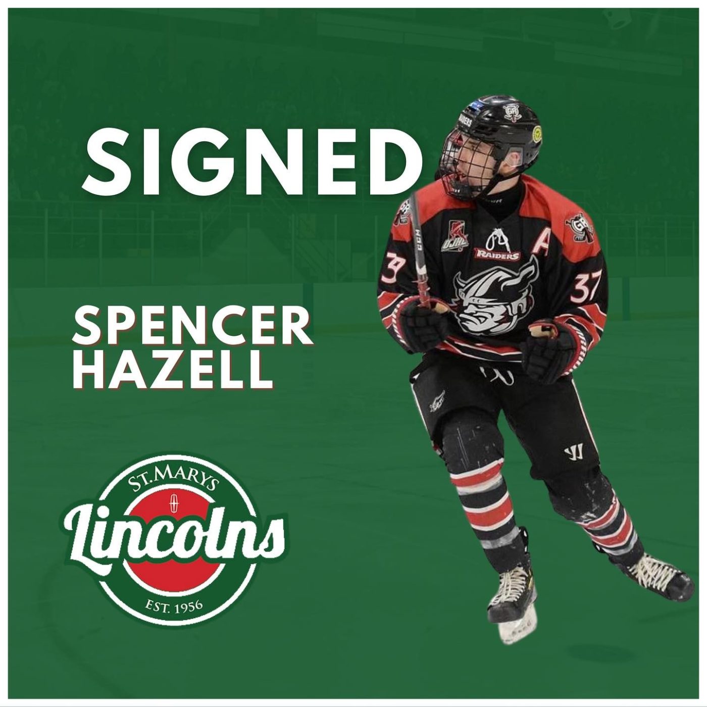SIGNED - Lincs welcome 20 year old Free Agent FWD, Spencer Hazell! The former 8th round Owen Sound Attack draft pick comes to the Stonetown after 3 years with the Georgetown Raiders of the OJHL! #WeAreLincolns @spencer.hazell