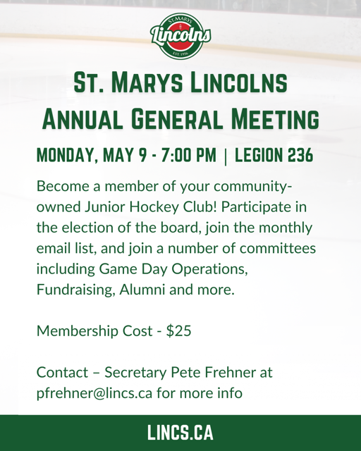 Annual General Meeting – Monday May 9