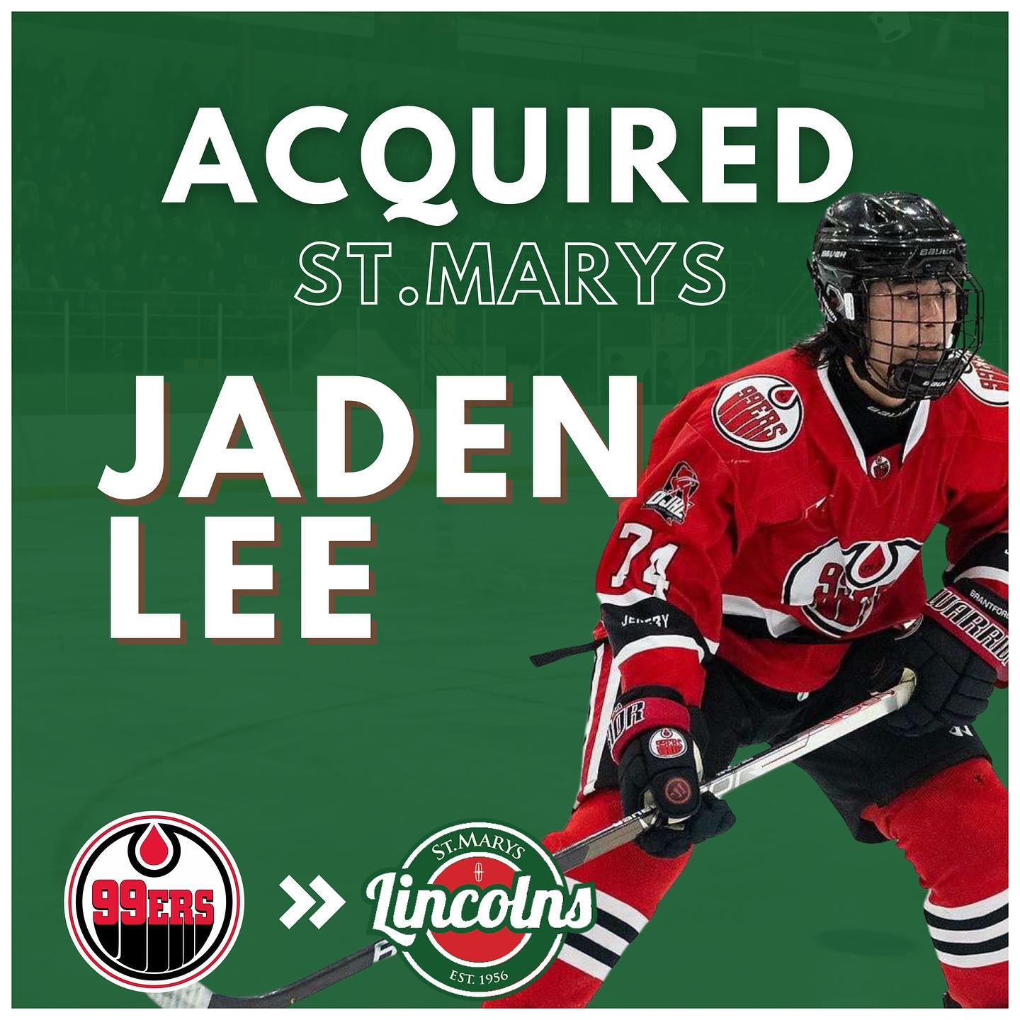 ACQUIRED - Lincs have landed FWD Jaden Lee from the Brantford 99ers of the OJHL! Lee posted 31 points this past year for the 99ers and is a big addition to the squad #WeAreLincolns